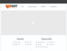 Tablet Screenshot of heavywebdesign.com